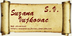 Suzana Vujkovac vizit kartica